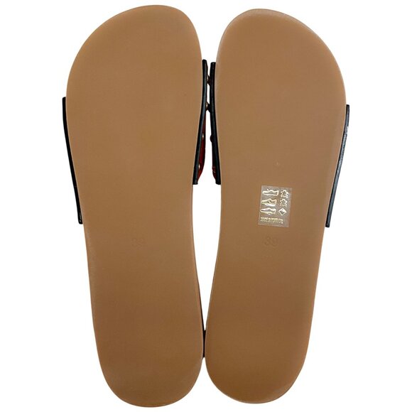 Isabel Marant Natural Leather Jaso Eyelet Grommet Wood Slide Sandals - Picture 9 of 9